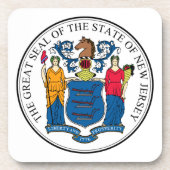 New Jersey State Seal - Bier Onderzetter (Voorkant)