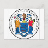 New Jersey State Seal Briefkaart (Voorkant)