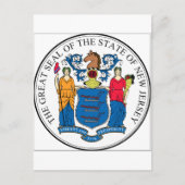 New Jersey State Seal Briefkaart (Voorkant)