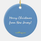New Jersey State Seal kerstversiering Keramisch Ornament (Achterkant)