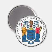 New Jersey State Seal Magneet (Voorkant / Achterkant)