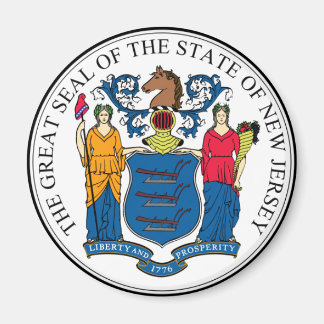 New Jersey State Seal Magneet