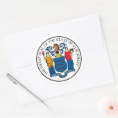 New Jersey State Seal - Ronde Sticker (Envelop)