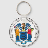 New Jersey State Seal Sleutelhanger (Voorkant)