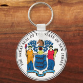 New Jersey State Seal Sleutelhanger (Voorkant)