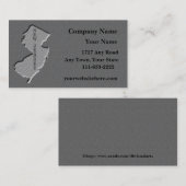 New Jersey State Visitekaartje gebeeldhouwd stenen (Voorkant / Achterkant)