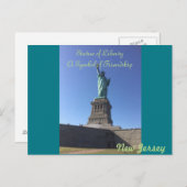 New Jersey Statue of Liberty Briefkaart (Voorkant / Achterkant)