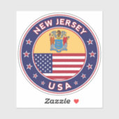 New Jersey Sticker (Vel)