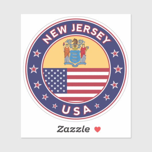 New Jersey Sticker (Vel)