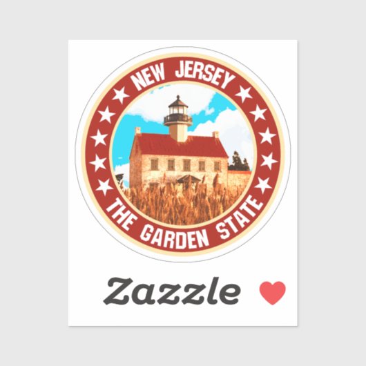 New Jersey Sticker (Vel)