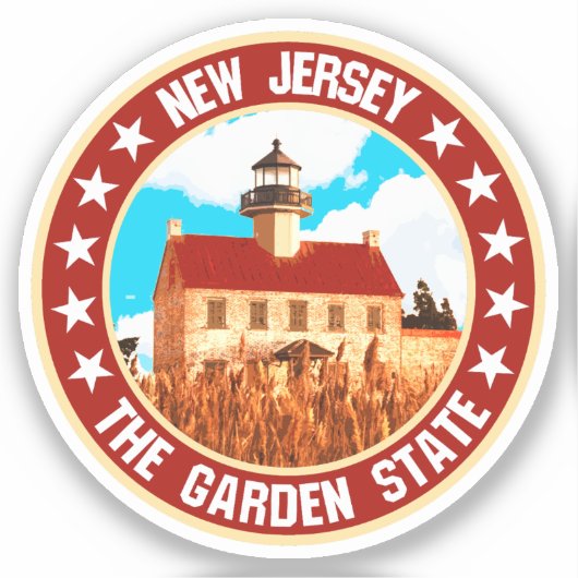 New Jersey Sticker (Voorkant)