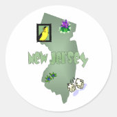 New Jersey Sticker (Voorkant)