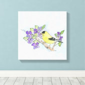 New Jersey Stretched Canvas print (Insitu (Houten vloer))