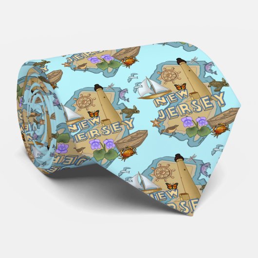 New Jersey Stropdas (Opgerold)