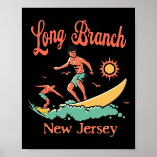 New Jersey-surf Long Branch Nj-surfstrand Vac Poster