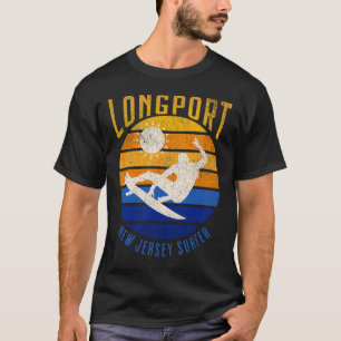 New Jersey Surfer Longport NJ Surfstranden T-shirt