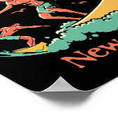 New Jersey Surfer Point Pleasant Beach Nj Surfen Poster (Hoek)