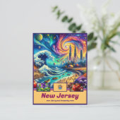 New Jersey Tapestry Kust & Cultureel Briefkaart (Staand voorkant)