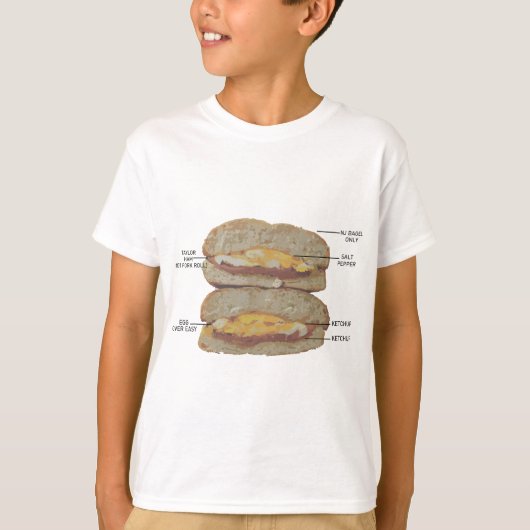 New Jersey Taylor Ham Anatomy T-shirt (Voorkant)