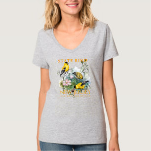 New Jersey Territorium Vogel De Amerikaanse Goudvi T-shirt