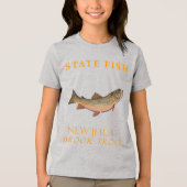 New Jersey Territory Fish The Brook Trout 2 Tri-Blend Shirt (Voorkant)