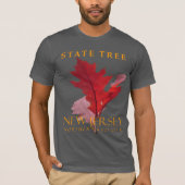 New Jersey Territory Tree, de noordelijke rode eik T-shirt (Voorkant)