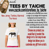 New Jersey Territory zoogdier het paard T-shirt