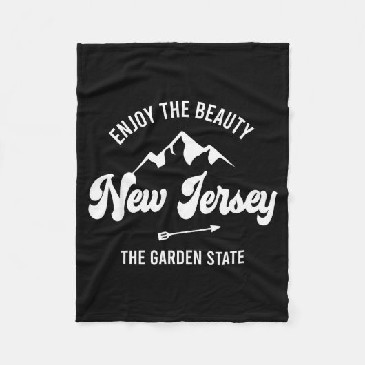 New Jersey - The Garden State - Enjoy The Beauty  Fleece Deken (Voorkant)