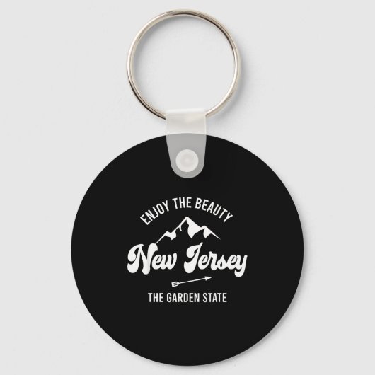 New Jersey - The Garden State - Enjoy The Beauty Sleutelhanger (Voorkant)