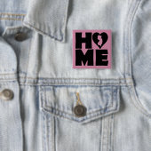 New Jersey Thuis Hart Staat Knop Badge Speld Vierkante Button 5,1 Cm (In situ)