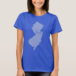 New Jersey thuis script T-shirt