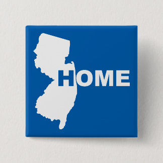 New Jersey Thuis Verre Van Staat Knop Badge Speld Vierkante Button 5,1 Cm