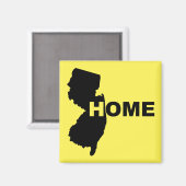New Jersey Thuis Verre Van Staat Koelkastmagneet Magneet (Voorkant / Achterkant)