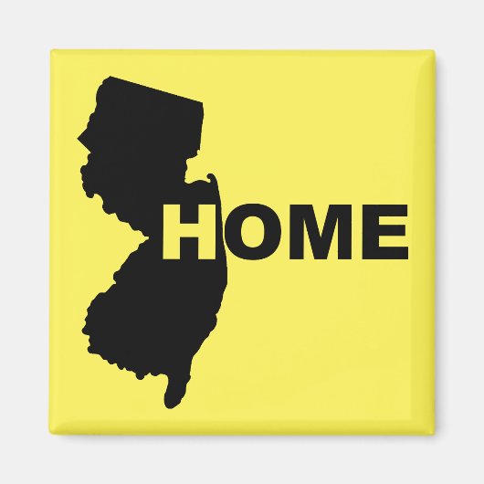 New Jersey Thuis Verre Van Staat Koelkastmagneet Magneet (Voorkant)