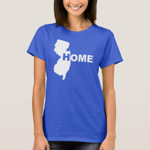 New Jersey Thuis Weg Van Staat T-Shirt Tees