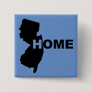 New Jersey Thuis Weg Van State Knop Badge Speld Vierkante Button 5,1 Cm