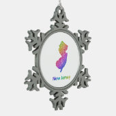 New Jersey Tin Sneeuwvlok Ornament (Links)