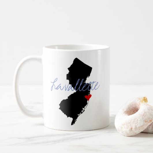 New Jersey Town met hart Koffiemok (Met donut)