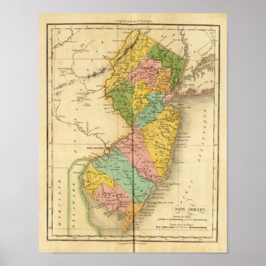 New Jersey US Poster (Voorkant)