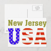New Jersey USA. Briefkaart (Voorkant / Achterkant)