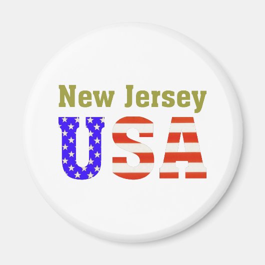 New Jersey USA. Magneet (Voorkant)