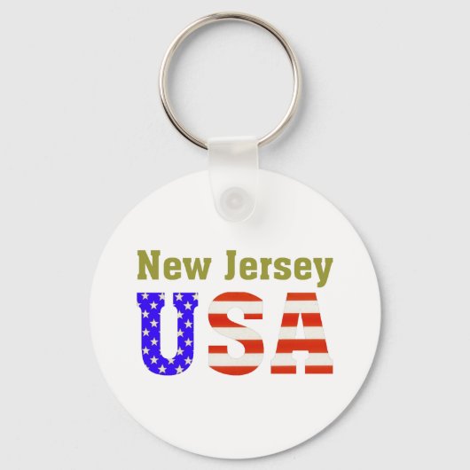 New Jersey USA. Sleutelhanger (Voorkant)