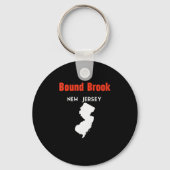 New Jersey Usa State America New Jerseyite Bound B Sleutelhanger (Voorkant)