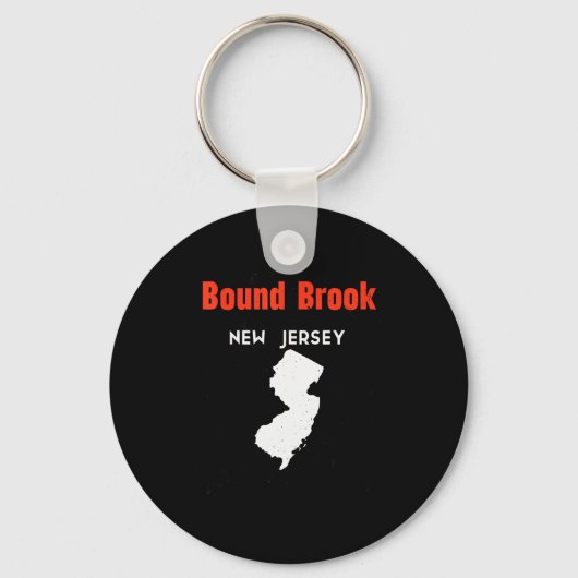 New Jersey Usa State America New Jerseyite Bound B Sleutelhanger (Voorkant)