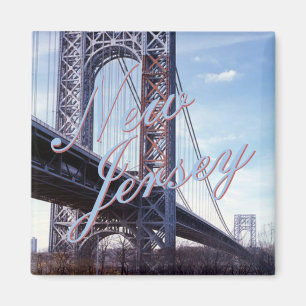 New Jersey USA State Souvenir Fridge Magnet