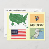 New Jersey, Verenigde Staten Briefkaart (Voorkant / Achterkant)