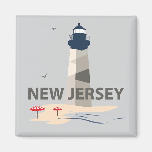 New Jersey, Verenigde Staten Magneet (Voorkant)