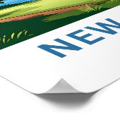 New Jersey Verenigde Staten Reizen Poster (Hoek)