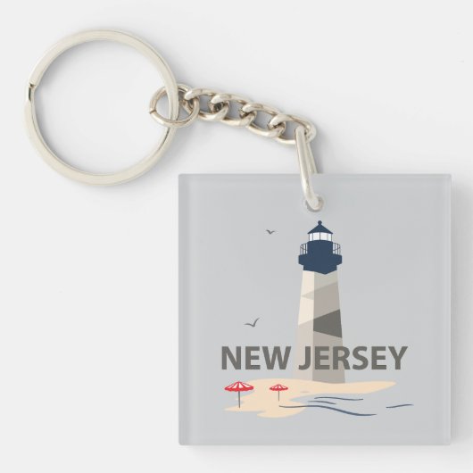 New Jersey, Verenigde Staten Sleutelhanger (voorkant)