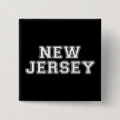 New Jersey Vierkante Button 5,1 Cm (Voorkant)